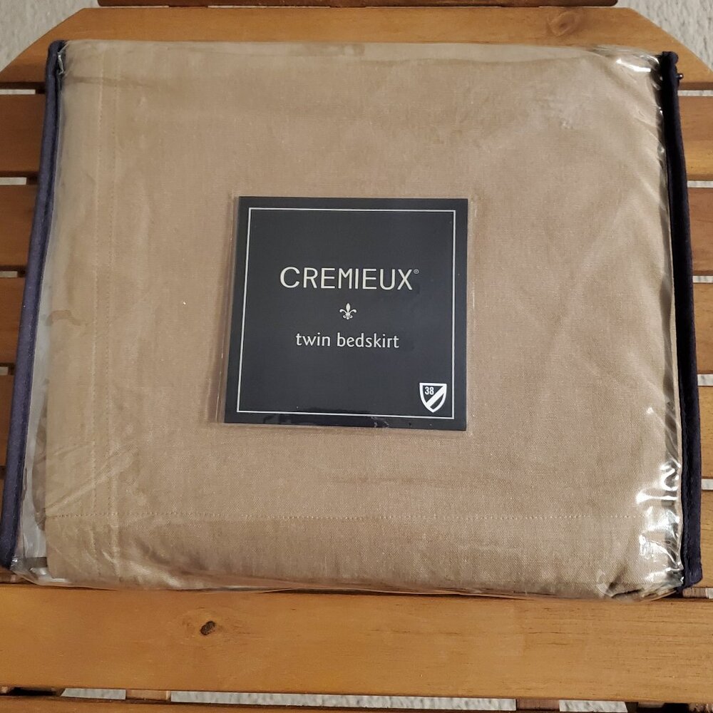 Cremieux Bed Skirt Twin Khaki / Brown
